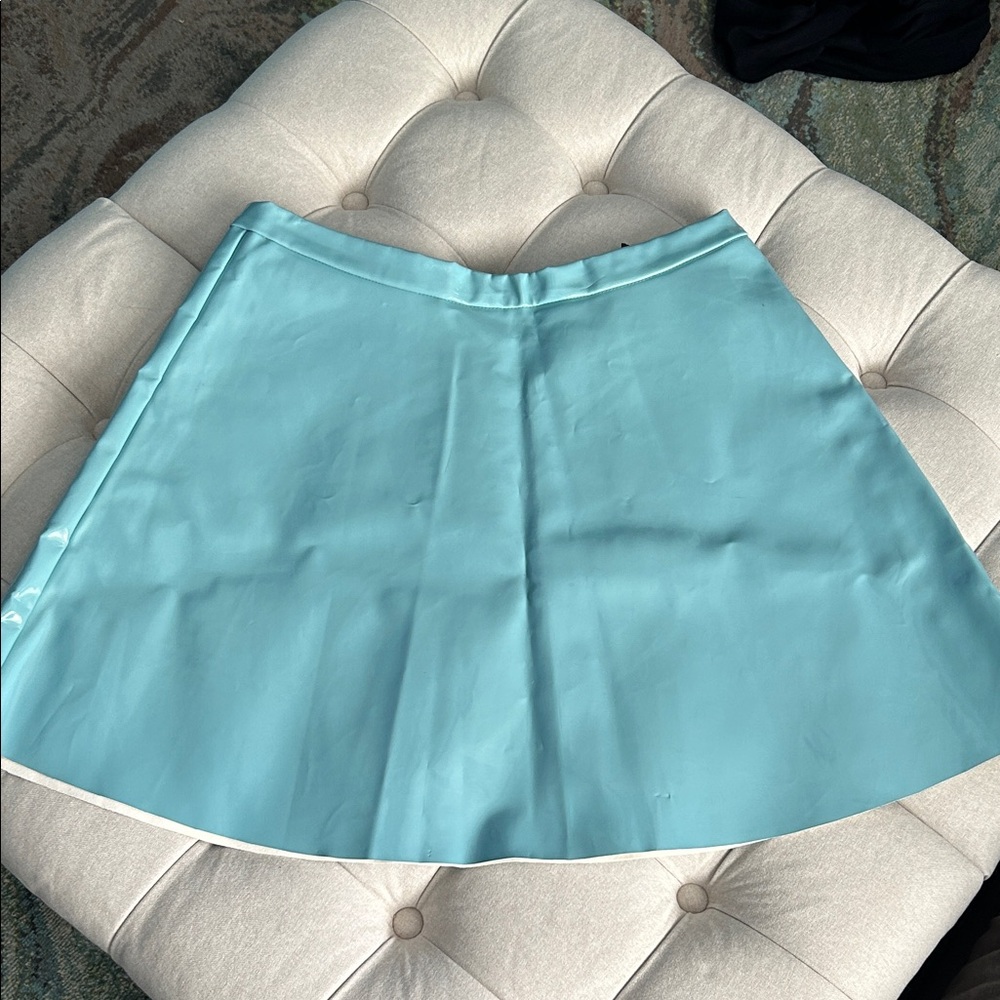 Alice & You Light Blue A-Line PVC Skirt